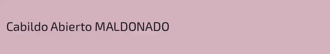 Cabildo Abierto MALDONADO